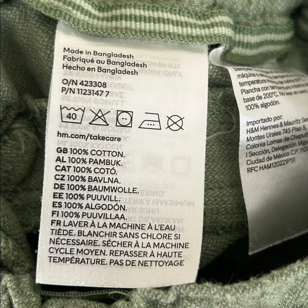 H&M Olive Green Casual Shorts